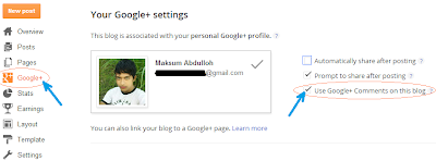 Cara pasang komentar Google+ di Blogger | Tutorial Lengkap