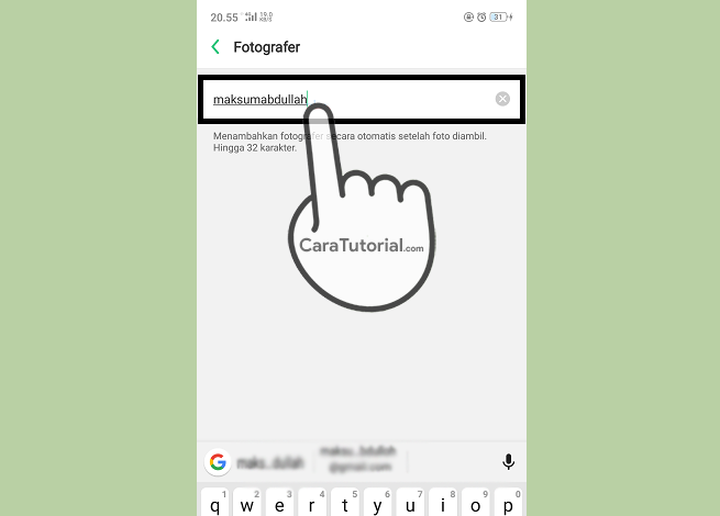 Cara Menampilkan Watermark (SHOT ON BY) di Kamera HP OPPO F9 Terbaru