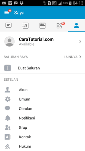 Akun BBM CaraTutorial.com Akun BBM CaraTutorial.com
