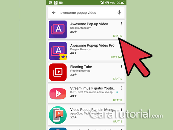 Cari Awesome Pop-up Video di play store Cari Awesome Pop-up Video di play store