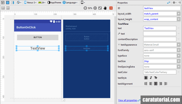 Design activity_main.xml Android Studio