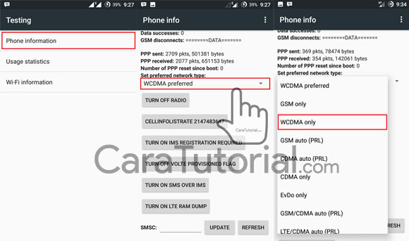 Merubah Jaringan EDGE ke 3G HSDPA & 4G LTE di HP melalui menu testing android Merubah Jaringan EDGE ke 3G HSDPA & 4G LTE di HP melalui menu testing android