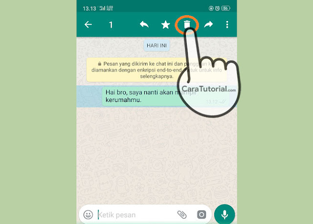 Cara Menghapus Pesan WhatsApp Cara Menghapus Pesan WhatsApp
