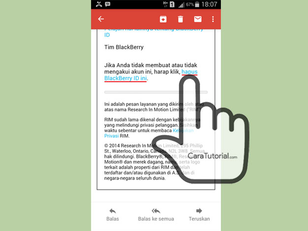 Menghapus Akun BBM