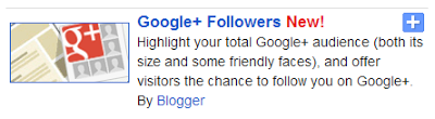 Membuat dan Pasang Widget Google+ Followers di blogger