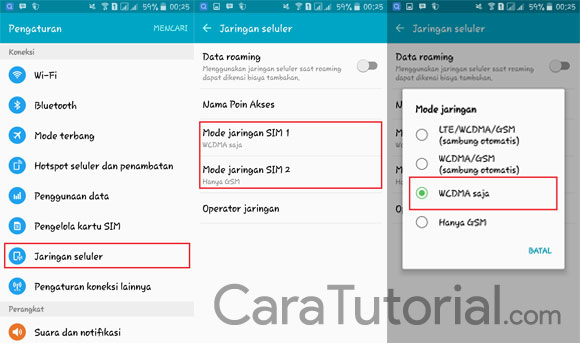 Merubah Jaringan EDGE ke 3G HSDPA & 4G LTE di HP samsung android Merubah Jaringan EDGE ke 3G HSDPA & 4G LTE di HP samsung android
