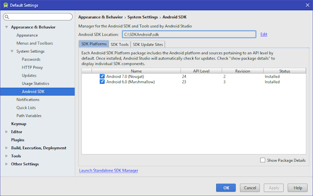 SDK Manager Android Studio SDK Manager Android Studio