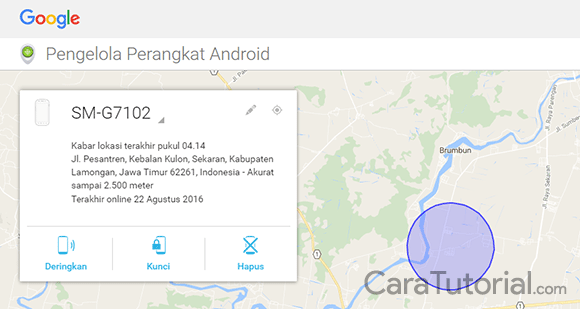 lokasi ponsel saya pada android device manager lokasi ponsel saya pada android device manager