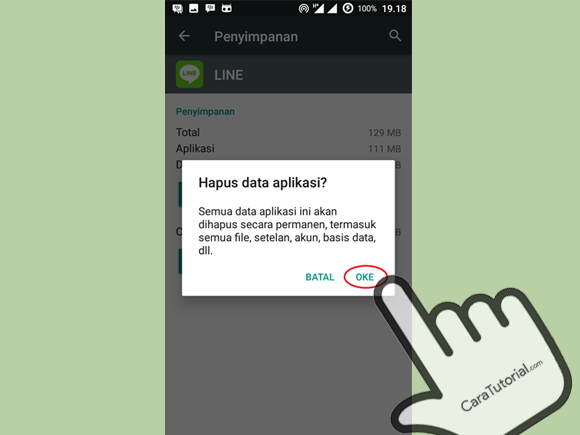 Hapus Data Aplikasi LINE? Hapus Data Aplikasi LINE?