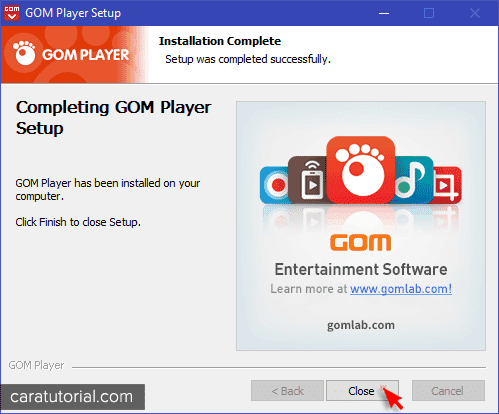 Instal GOM Player Instal GOM Player
