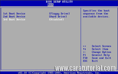 Cara Tutorial Setting BIOS Agar Booting dari CD/DVD ROM