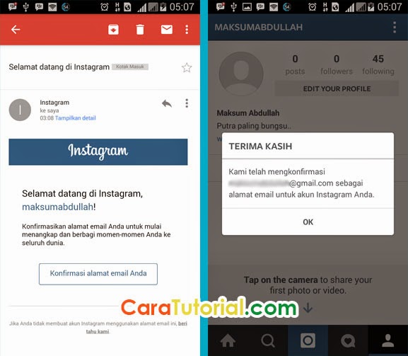 Cara Membuat Akun Instagram ID di Android 