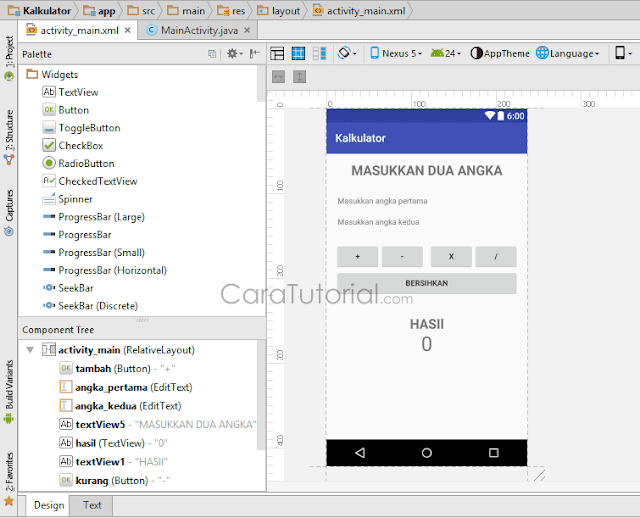Membuat Aplikasi Kalkulator di Android Studio Membuat Aplikasi Kalkulator di Android Studio