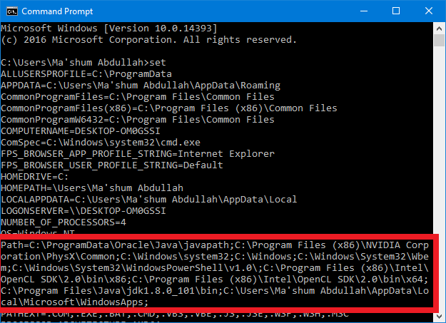 set CMD