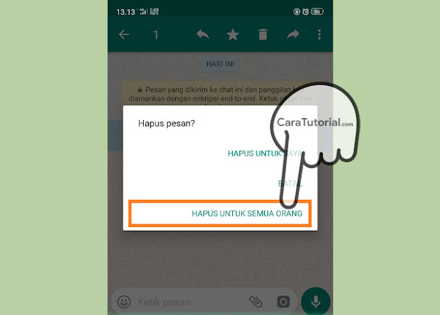 Cara Menghapus Pesan WhatsApp Cara Menghapus Pesan WhatsApp