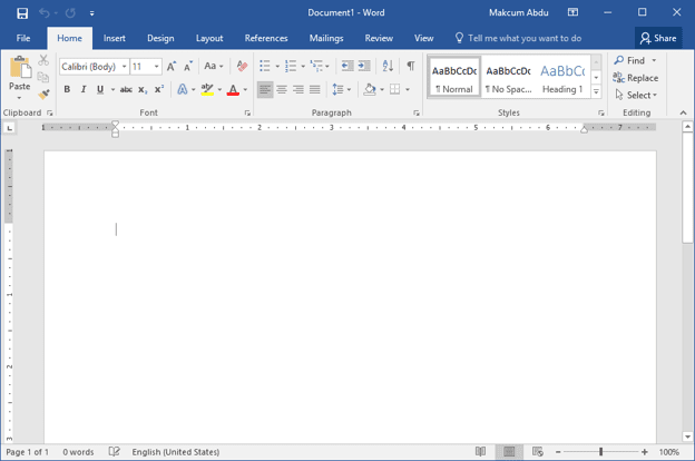 Microsoft Word 2016 Document