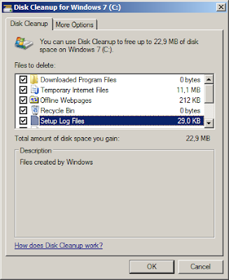 Disk Cleanup | Menghapus File Sampah di Windows 7 Disk Cleanup | Menghapus File Sampah di Windows 7