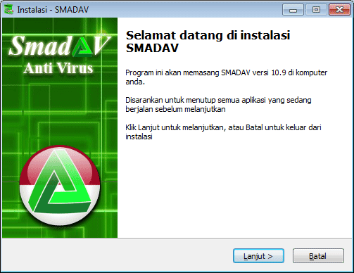 Memulai instalasi smadav Memulai instalasi smadav