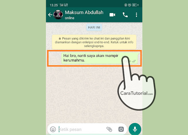 Cara Menghapus Pesan WhatsApp Cara Menghapus Pesan WhatsApp