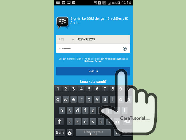 Menghapus Akun BBM