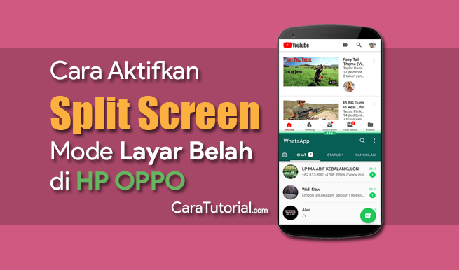 Cara Mengaktifkan Mode Layar Belah (Split Screen) di HP OPPO Cara Mengaktifkan Mode Layar Belah (Split Screen) di HP OPPO