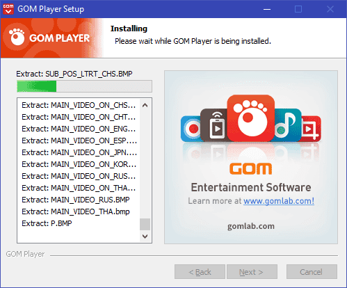 Instal GOM Player Instal GOM Player