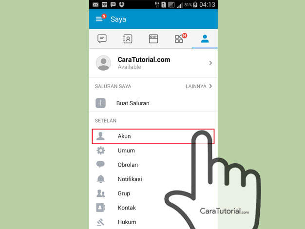 Menghapus Akun BBM