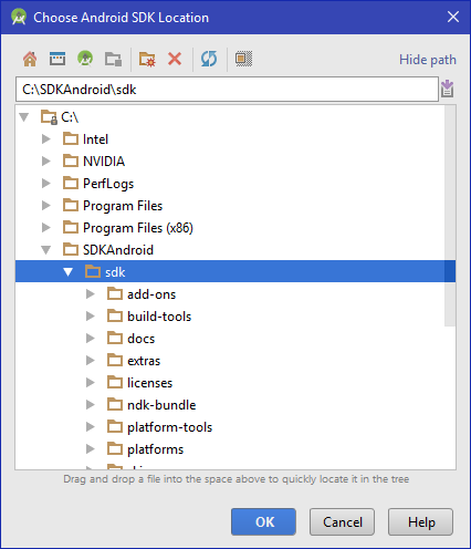 Change SDK Location Android Studio Change SDK Location Android Studio