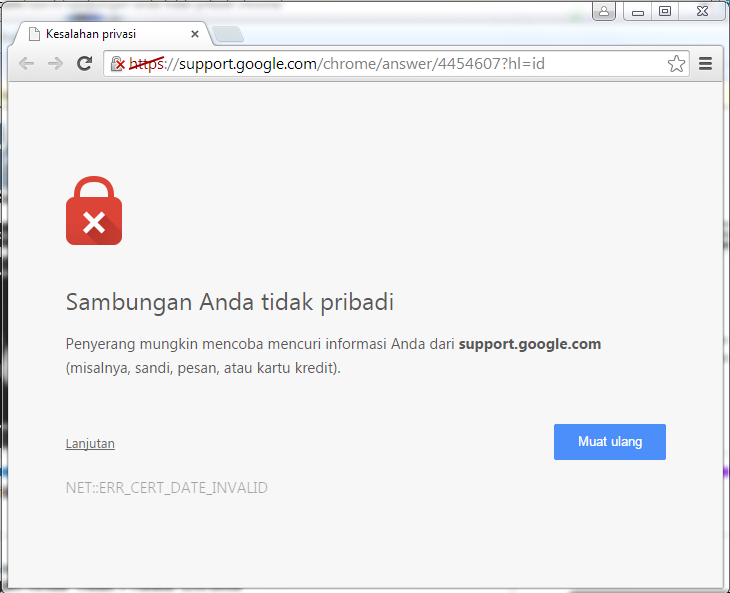 Mengatasi Sambungan Anda Tidak Pribadi di Chrome & Firefox Mengatasi Sambungan Anda Tidak Pribadi di Chrome & Firefox