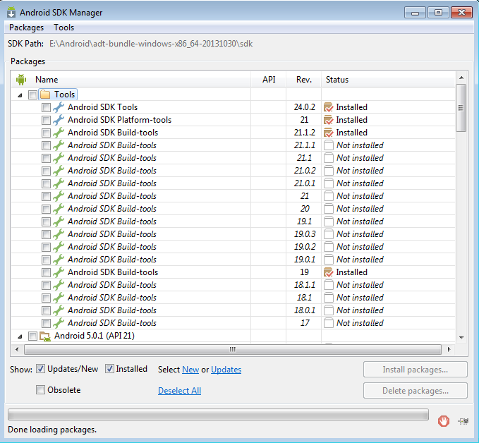 SDK Mnajer Android Studio | Caratutrorial.com