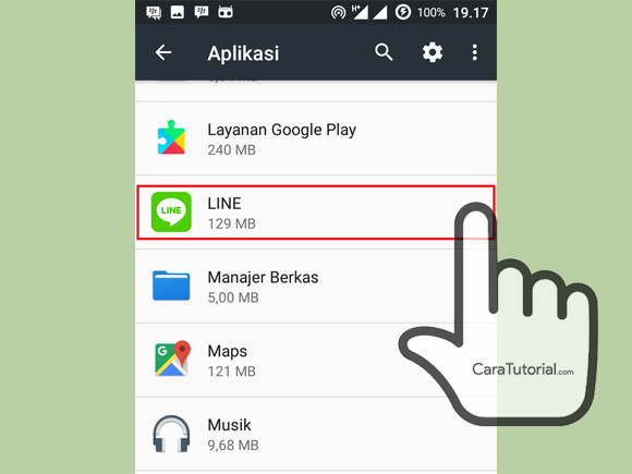 Setelan Aplikasi LINE for Android Setelan Aplikasi LINE for Android