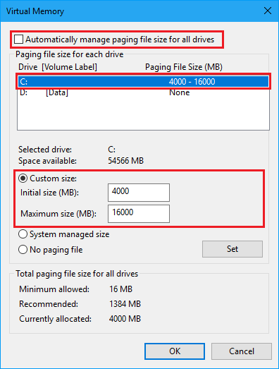 Virtual Memory Windows 10 Virtual Memory Windows 10