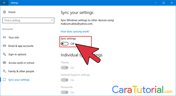 Sync your settings Windows 10 Sync your settings Windows 10