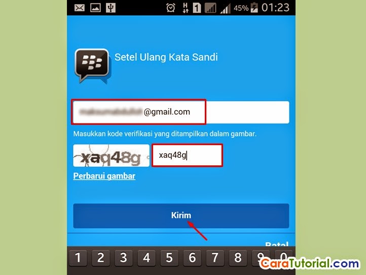 Setel ulang kata sandi BBM