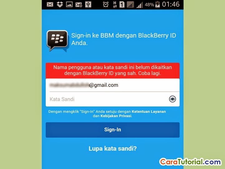 Mengatasi lupa password bbm