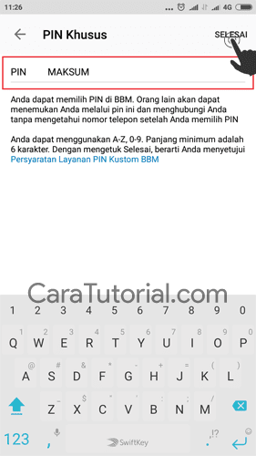 masukkan pin khusus bbm masukkan pin khusus bbm