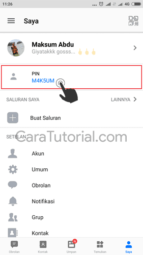 BBM Custom PIN tampil di profil BBM Custom PIN tampil di profil