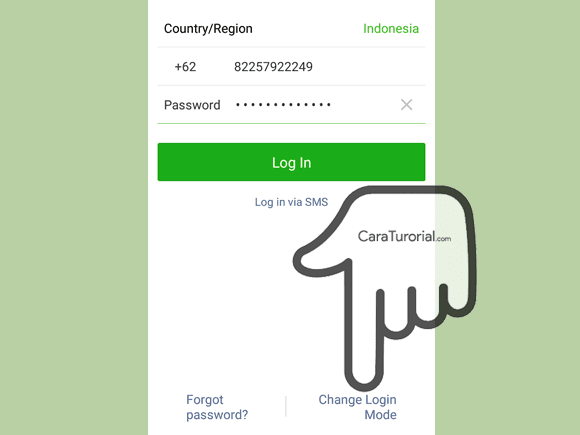 Change login mode wechat Change login mode wechat