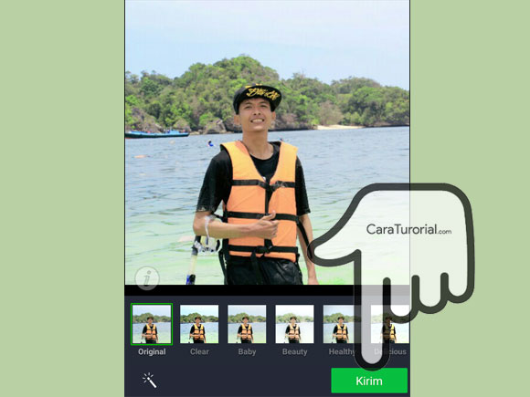 Mengatur efek tampilan foto profil LINE Mengatur efek tampilan foto profil LINE