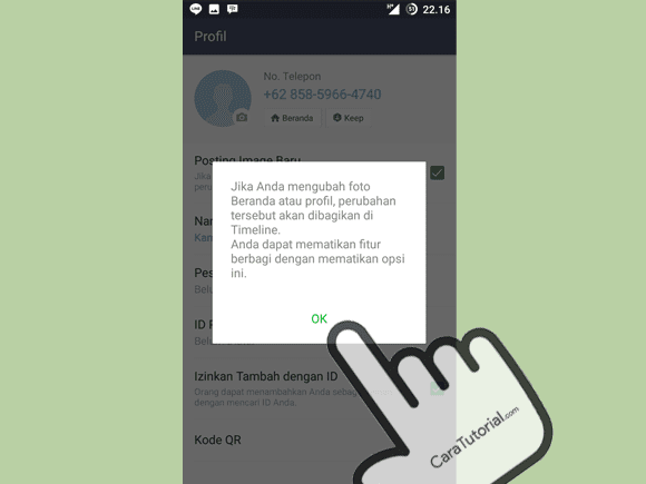 Ganti foto profil akan di bagikan di timeline Ganti foto profil akan di bagikan di timeline
