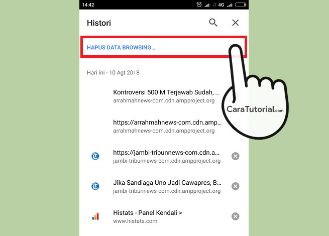Cara Menghapus History Browsing Google Chrome Android Cara Menghapus History Browsing Google Chrome Android