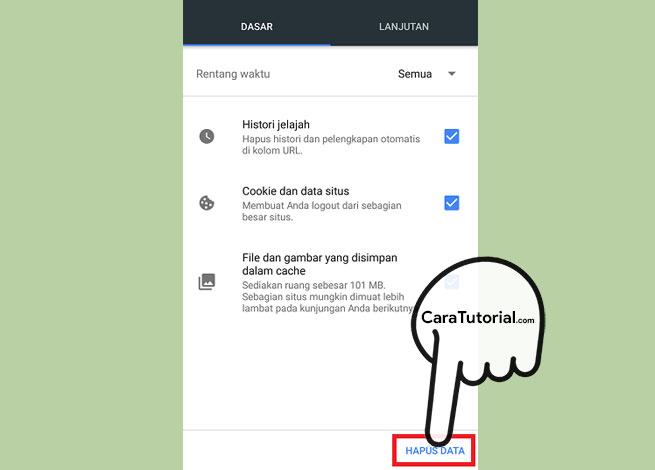 Cara Menghapus History Browsing Google Chrome Android Cara Menghapus History Browsing Google Chrome Android