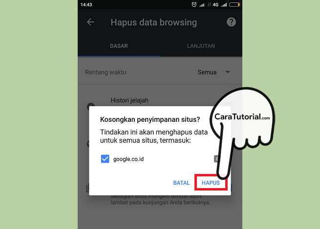 Cara Menghapus History Browsing Google Chrome Android Cara Menghapus History Browsing Google Chrome Android