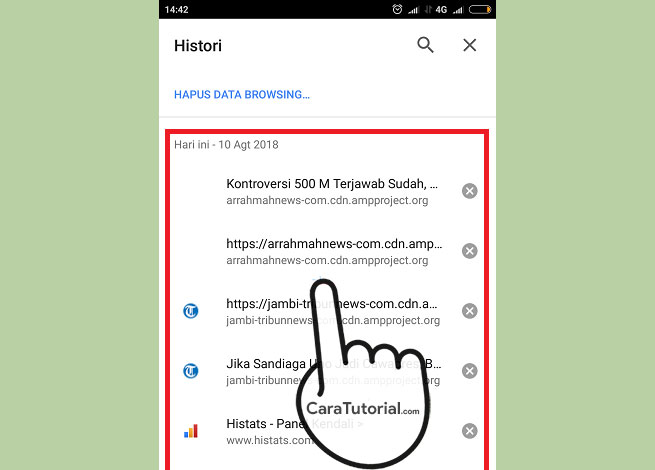 Cara Menghapus History Browsing Google Chrome Android Cara Menghapus History Browsing Google Chrome Android