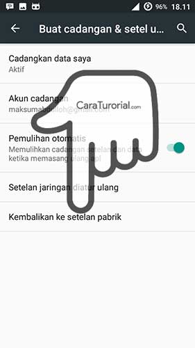 kembalikan ke setelan pabrik