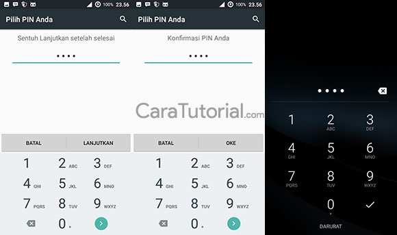 mengatur kunci layar android dengan pin mengatur kunci layar android dengan pin