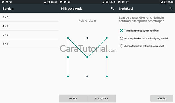 mengatur kunci layar android dengan pola mengatur kunci layar android dengan pola