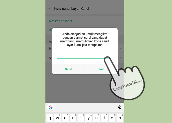 Cara Membuat Kunci Layar Pola di HP OPPO F9 Terbaru