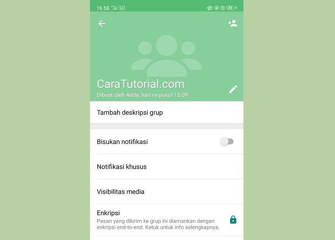 Membuat Grup di WhatsApp