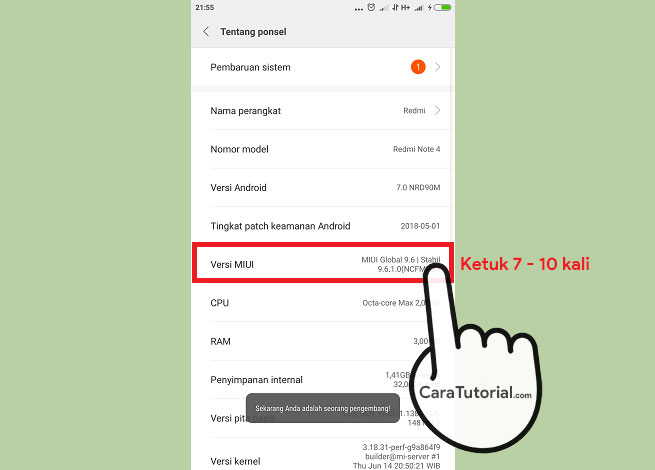 Cara Mengaktifkan Opsi Pengembang di HP Xiaomi Android Cara Mengaktifkan Opsi Pengembang di HP Xiaomi Android